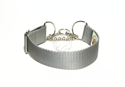 Wide Chain Martingale Dog Collar 1.5" (38mm); Simple - Elegant - Strong