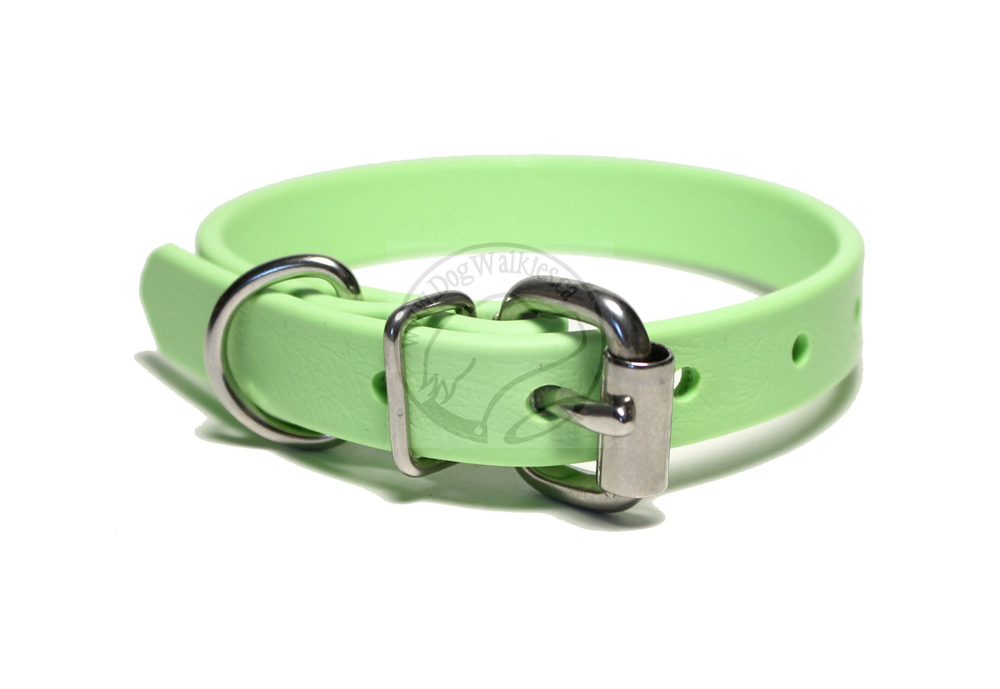 Discontinued- Limited Pastel Mint Green Biothane Dog Collar - 5/8"(16mm) wide