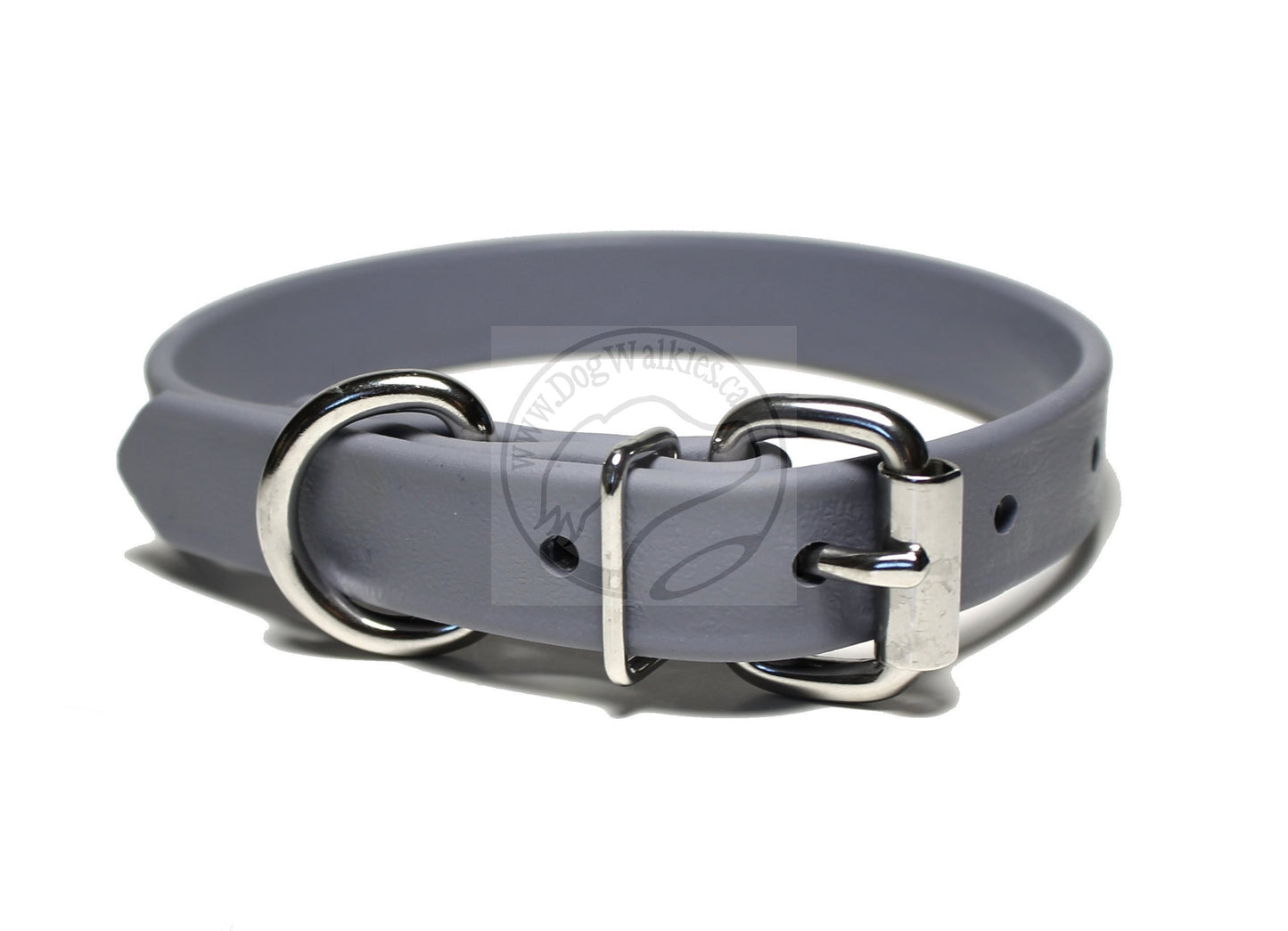 Stormy Gray Biothane Dog Collar - 3/4" (20mm) wide