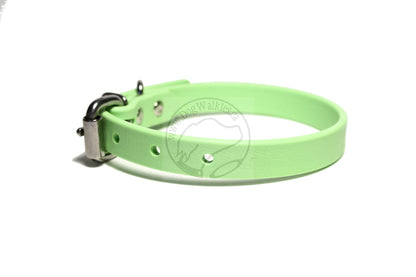 Discontinued- Limited Pastel Mint Green Biothane Dog Collar - 5/8"(16mm) wide