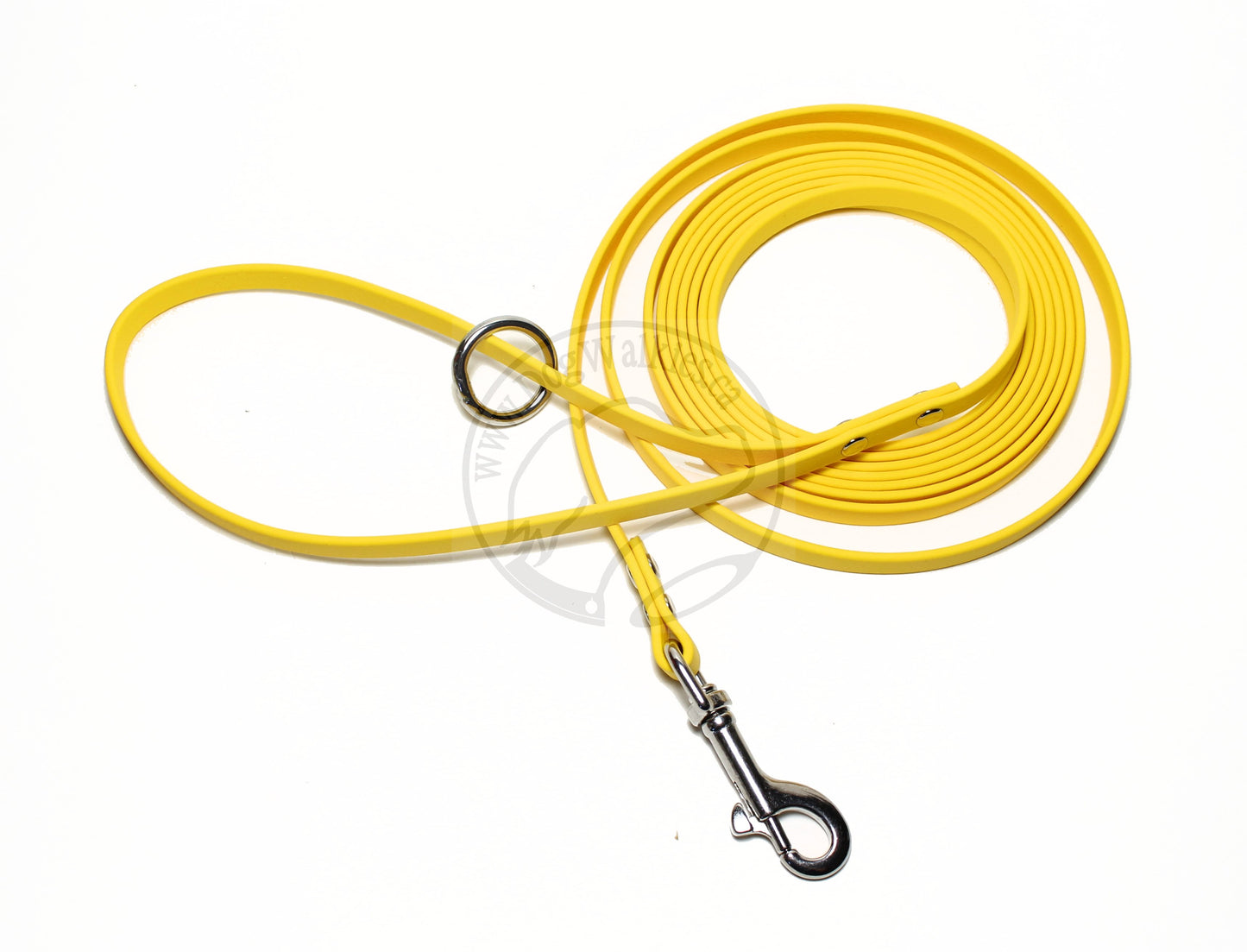 Lighter Weight Waterproof Tracking Recall Long Line - leash for smaller dog or cats - 3/8" (9mm) Biothane