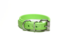 Lime Green Biothane Dog Collar - 3/4" (19mm) wide