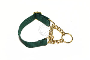 Chain Martingale Dog Collar 1" (25mm) wide; Simple - Elegant - Strong