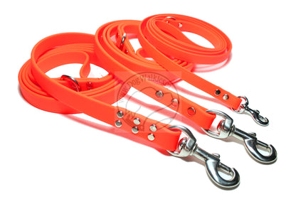 Neon Blaze Orange Biothane Large Dog Leash