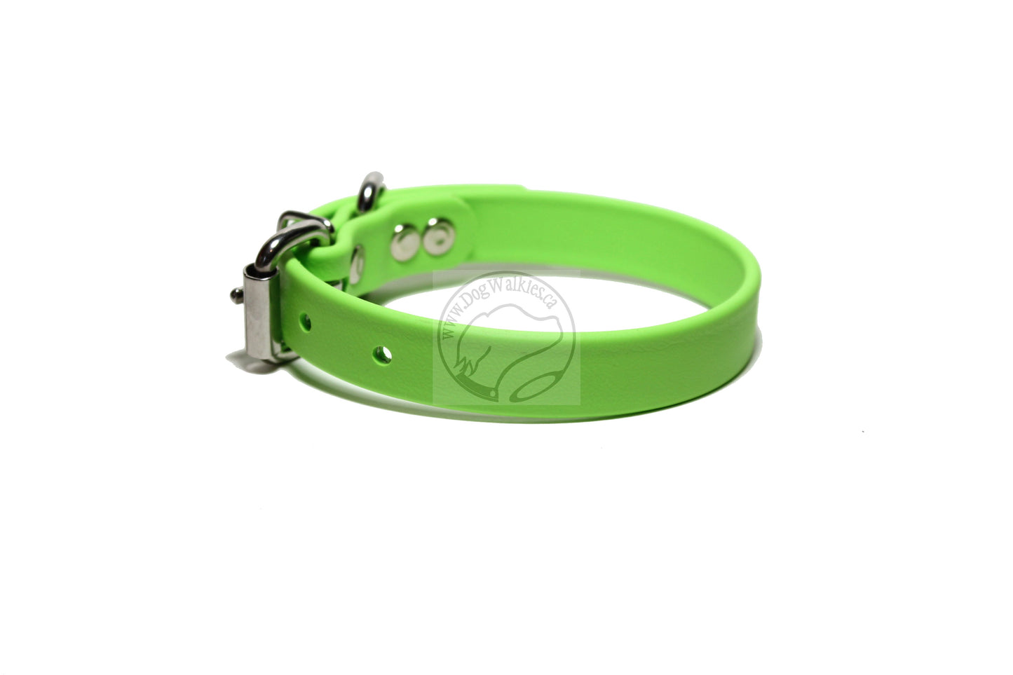 Lime Green Biothane Dog Collar - 3/4" (20mm) wide