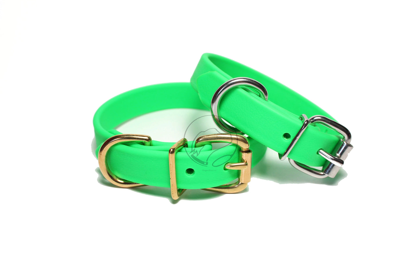 Neon Apple Green Biothane Dog Collar - 3/4" (20mm) wide