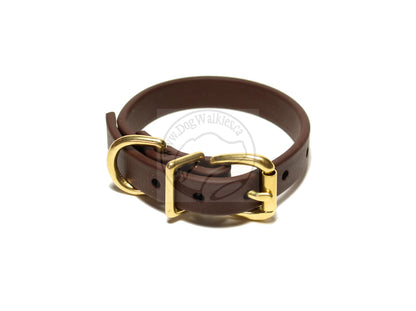 Dark Chocolate Brown Biothane Dog Collar - 5/8"(16mm) wide