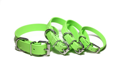 Lime Green Biothane Dog Collar - 3/4" (20mm) wide