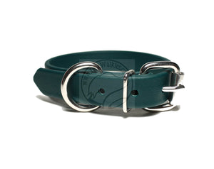 Pine Green Biothane Dog Collar - 3/4" (20mm) wide