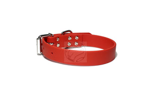 Poppy Red Biothane Dog Collar - 1 inch (25mm) wide
