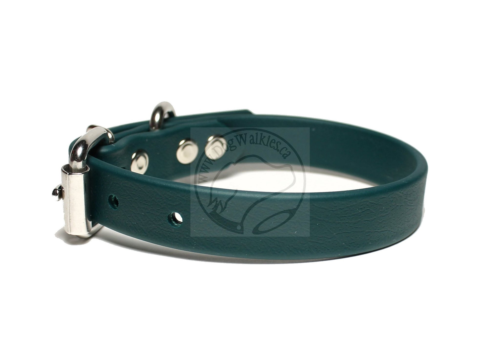 Pine Green Biothane Dog Collar - 3/4" (20mm) wide