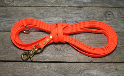 Neon Orange Waterproof Tracking Recall Long Line