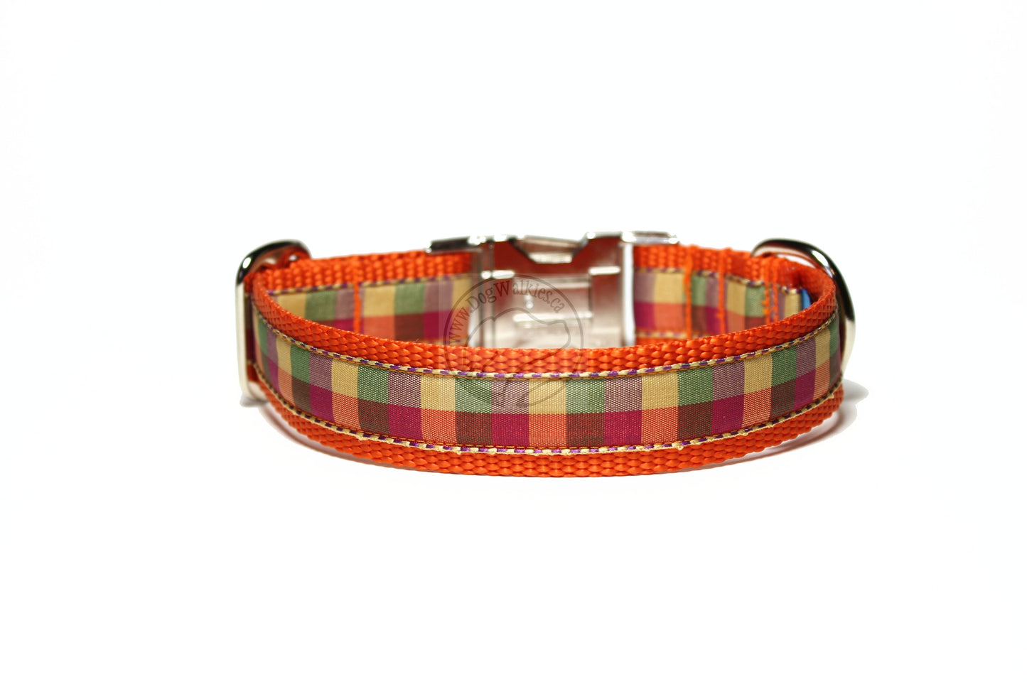 Fall Plaid - tartan dog collar
