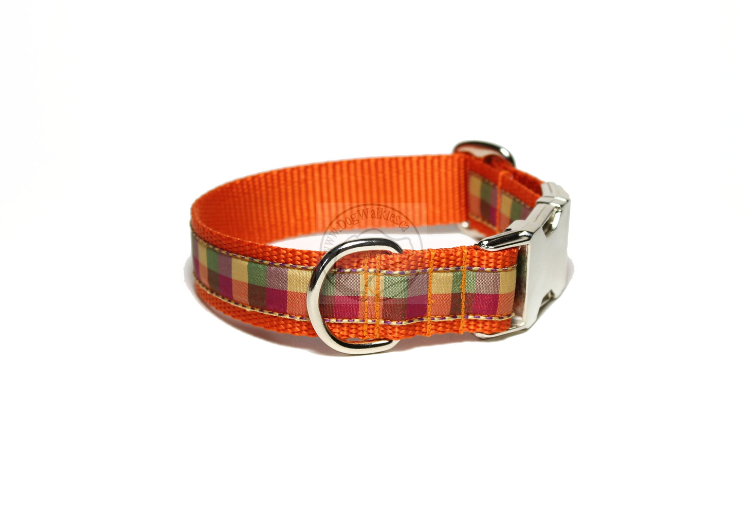 Fall Plaid - tartan dog collar