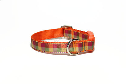 Fall Plaid - tartan dog collar