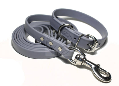 Stormy Gray Biothane Dog Collar - 3/4" (20mm) wide