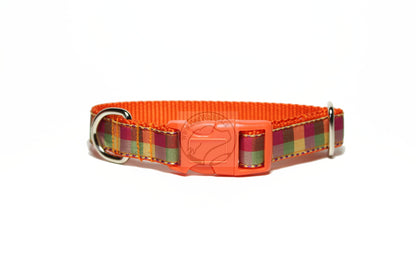 Fall Plaid - tartan dog collar