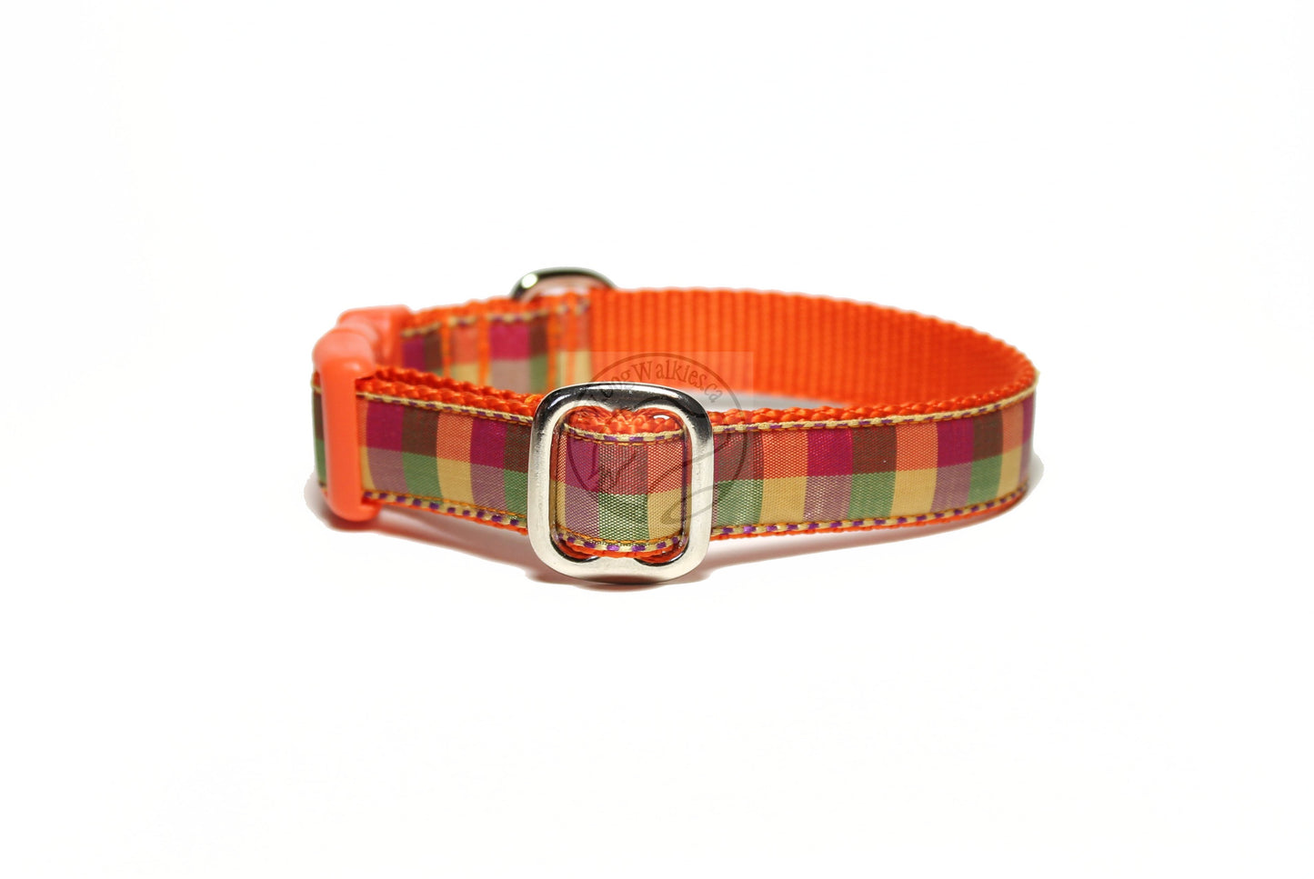 Fall Plaid - tartan dog collar