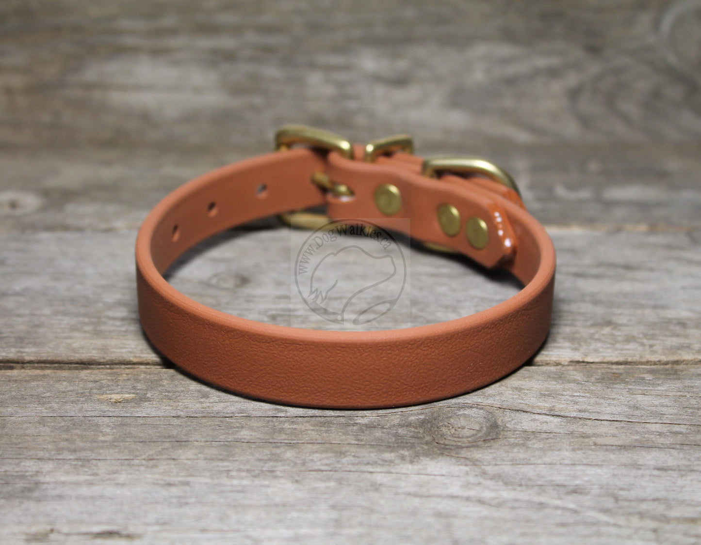 Caramel Brown Biothane Dog Collar - 3/4" (20mm) wide