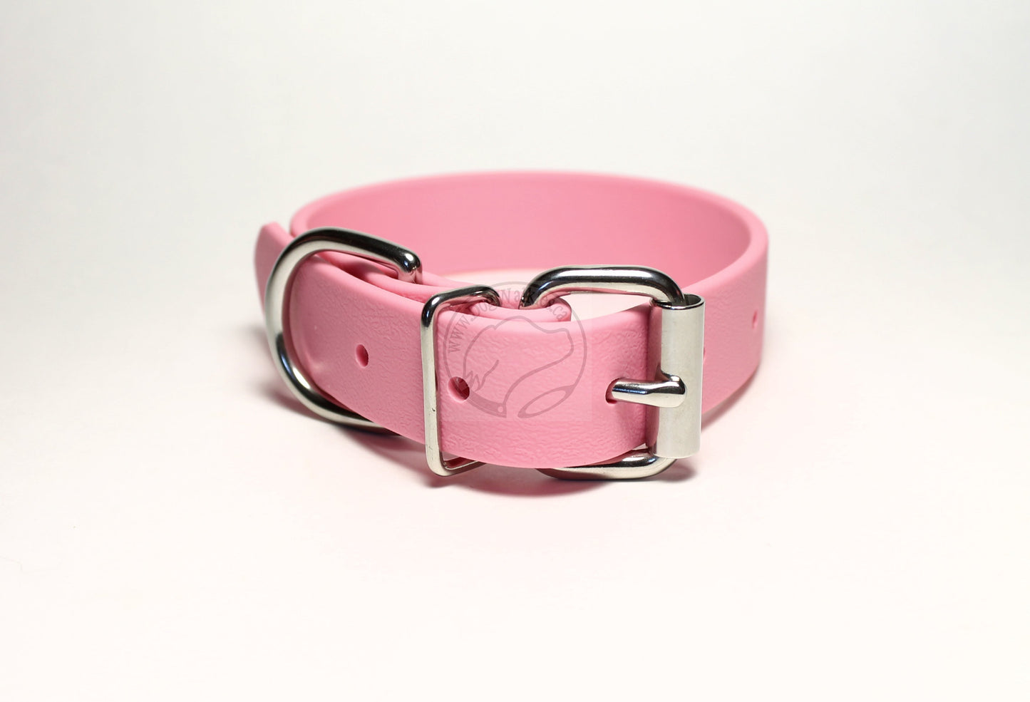 Bubblegum Pink Biothane Dog Collar - 1 inch (25mm) wide