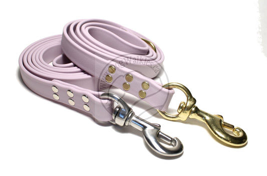 Lavender Purple Pastel Biothane Large Dog Leash