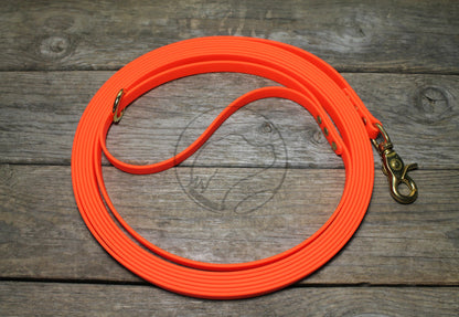 Neon Orange Waterproof Tracking Recall Long Line