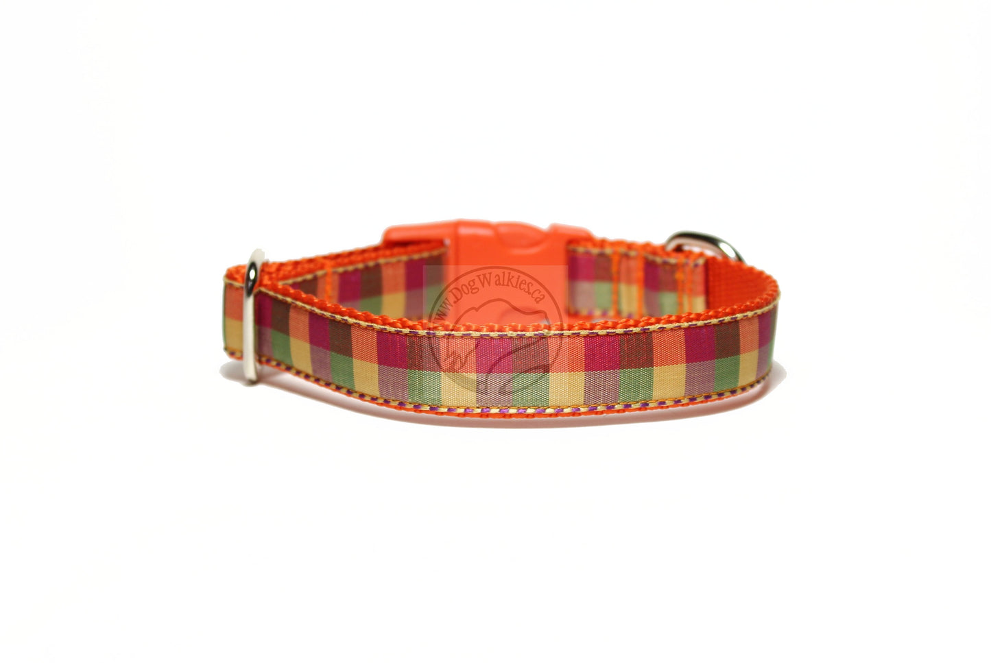 Fall Plaid - tartan dog collar