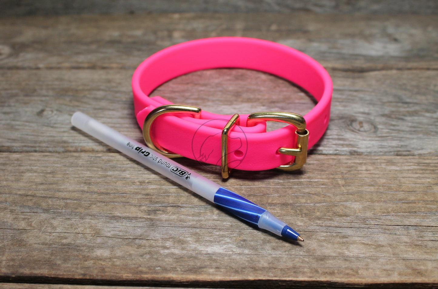 Neon Pink Biothane Dog Collar - 3/4" (20mm) wide