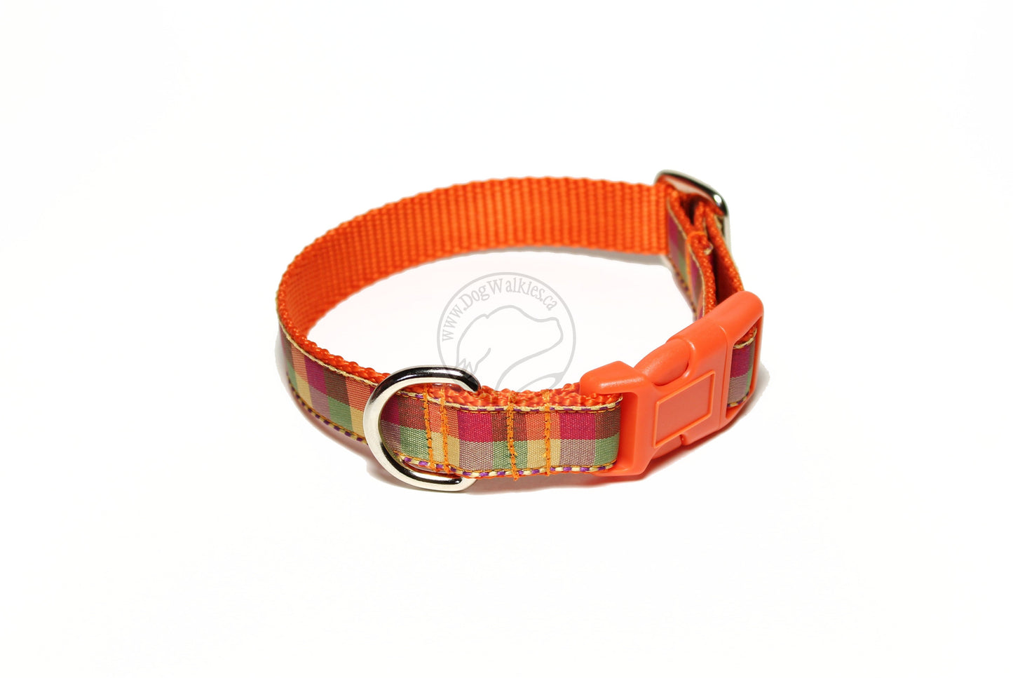 Fall Plaid - tartan dog collar