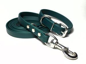 Pine Green Biothane Dog Collar - 3/4" (20mm) wide