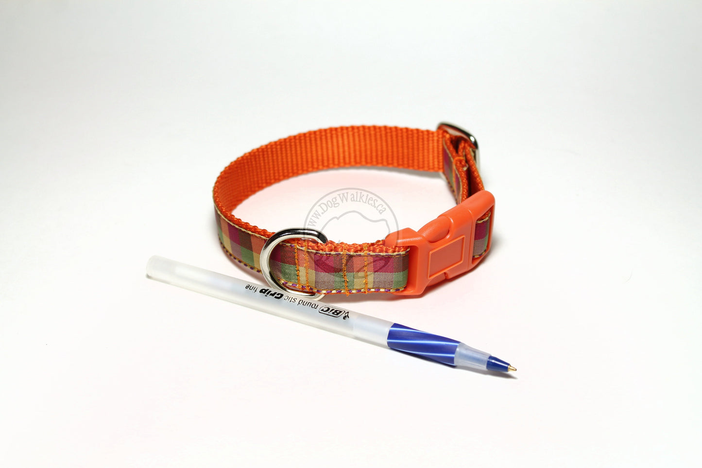 Fall Plaid - tartan dog collar