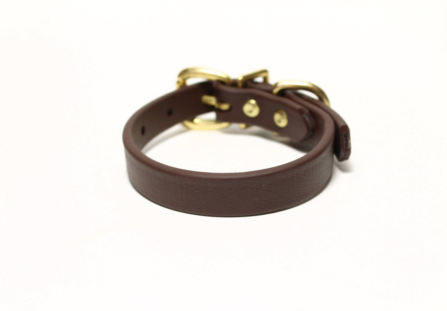 Dark Chocolate Brown Biothane Dog Collar - 5/8"(16mm) wide