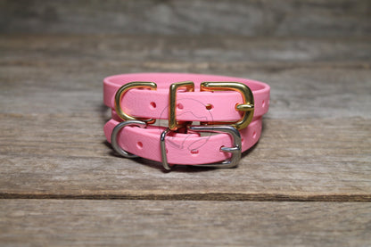 Little Pet or Dog Collar in Genuine Biothane - 12mm (1/2") width - 40 colours
