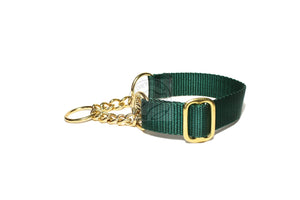 Chain Martingale Dog Collar 1" (25mm) wide; Simple - Elegant - Strong