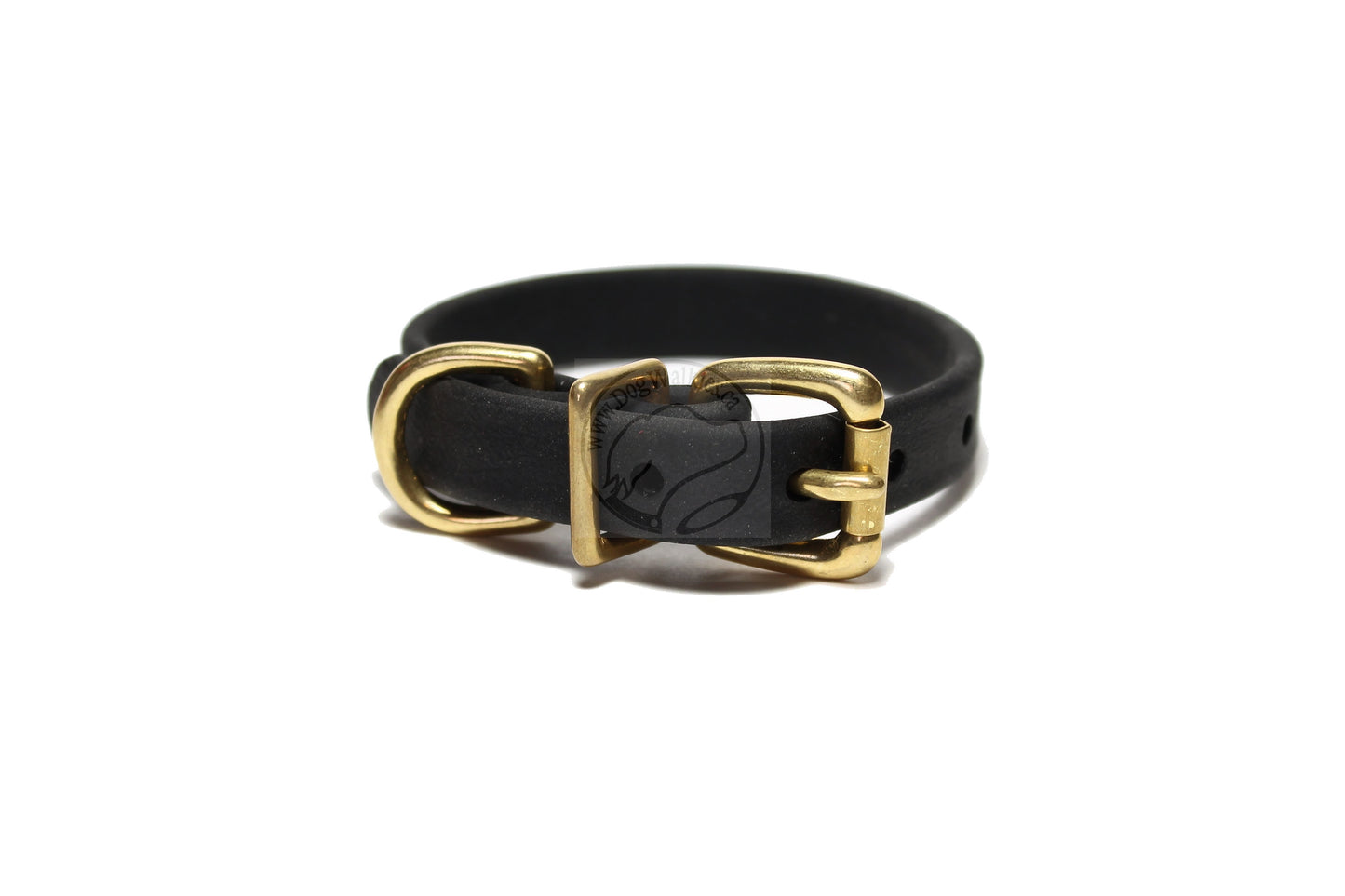 Jet Black Biothane Dog Collar - 5/8"(16mm) wide