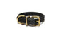 Jet Black Biothane Dog Collar - 5/8"(16mm) wide