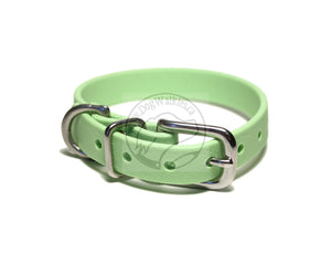 Discontinued- Limited Pastel Mint Green Biothane Small Dog Collar - 1/2" (12mm) wide