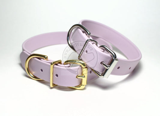 Lavender Purple Biothane Dog Collar - 1 inch (25mm) wide