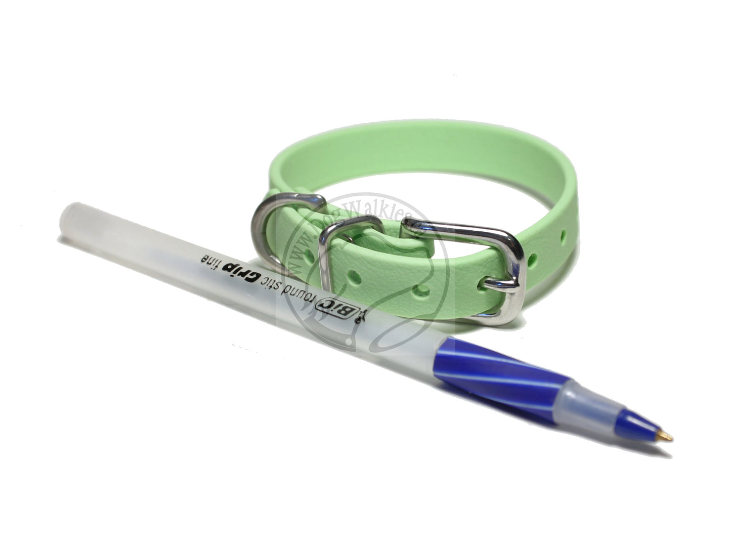 Discontinued- Limited Pastel Mint Green Biothane Small Dog Collar - 1/2" (12mm) wide
