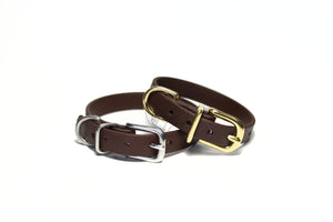 Dark Chocolate Brown Biothane Small Dog Collar - 1/2" (12mm) wide