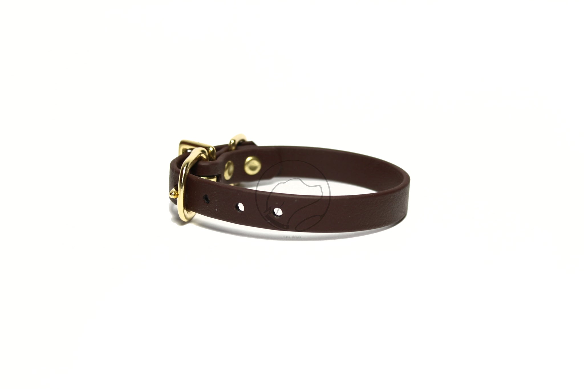 Dark Chocolate Brown Biothane Small Dog Collar - 1/2" (12mm) wide