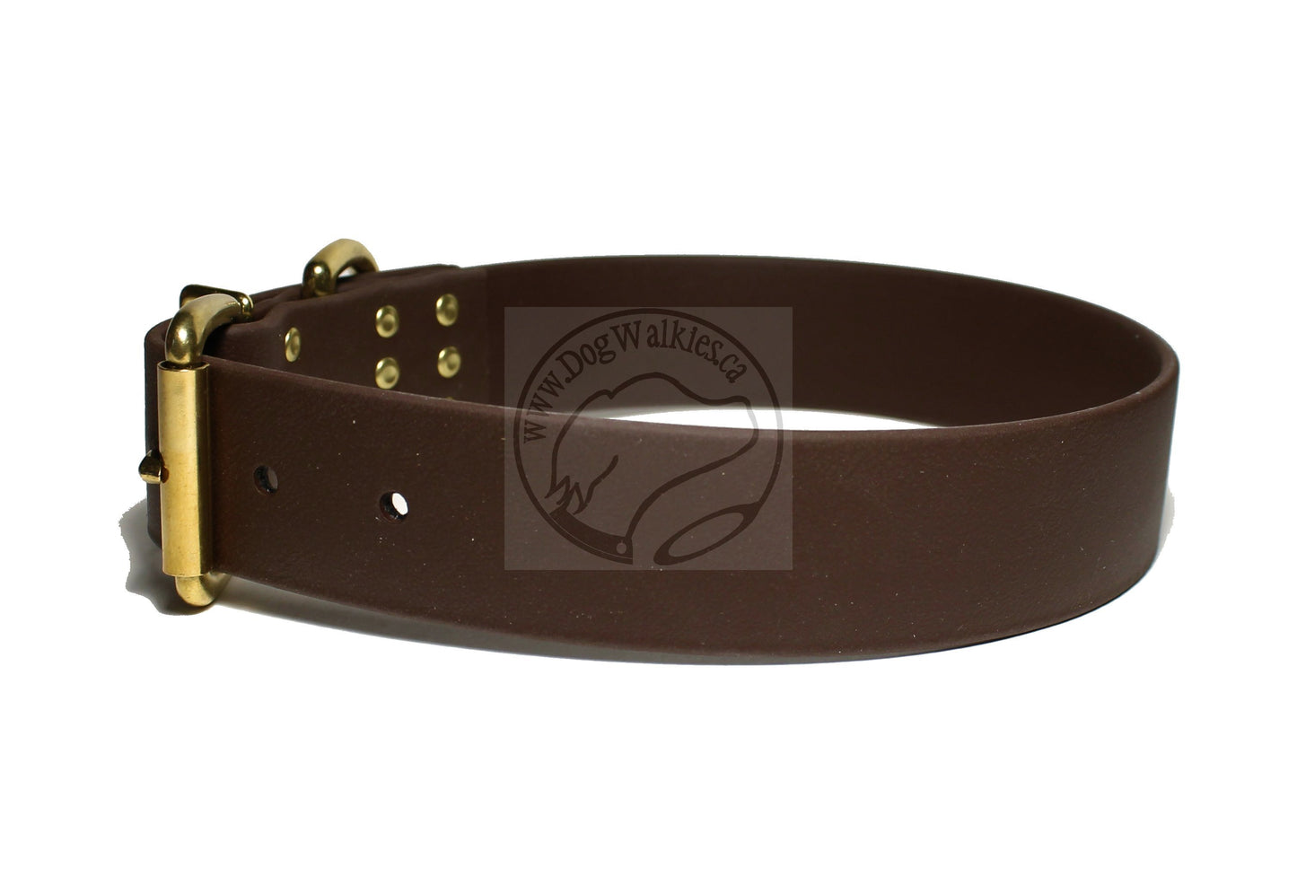 Dark Chocolate Brown Biothane Dog Collar - Extra Wide - 1.5 inch (38mm) wide