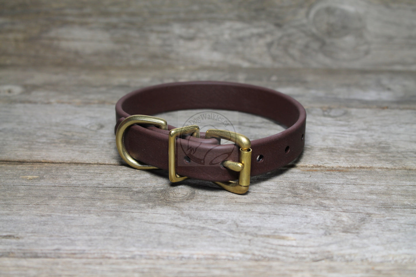 Dark Chocolate Brown Biothane Dog Collar - 3/4" (20mm) wide