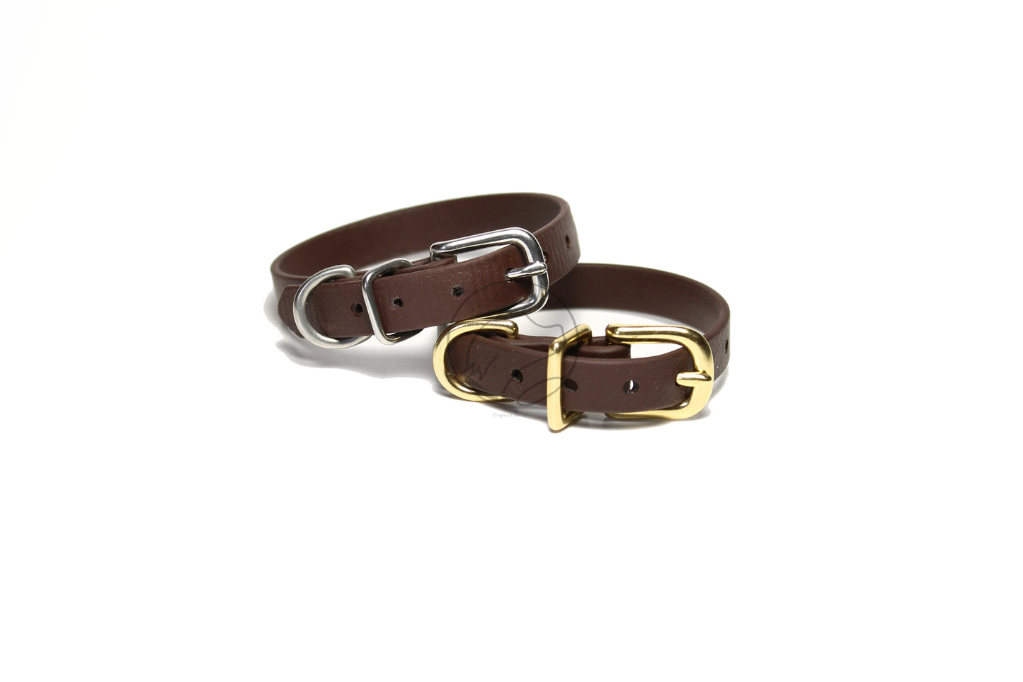 Dark Chocolate Brown Biothane Small Dog Collar - 1/2" (12mm) wide