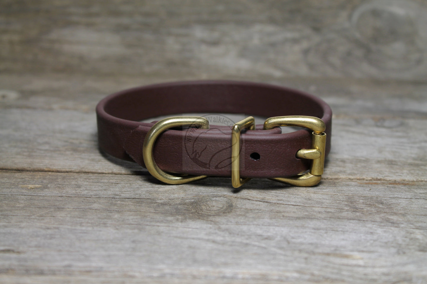 Dark Chocolate Brown Biothane Dog Collar - 3/4" (20mm) wide