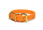 Bright Pumpkim Orange Biothane Dog Collar - 5/8"(16mm) wide