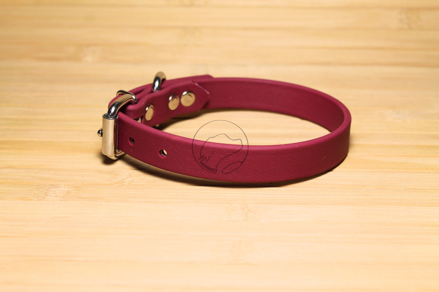 Wine Merlot Biothane Dog Collar - 3/4" (20mm) wide