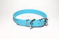 Frozen Blue Biothane Dog Collar - 1 inch (25mm) wide