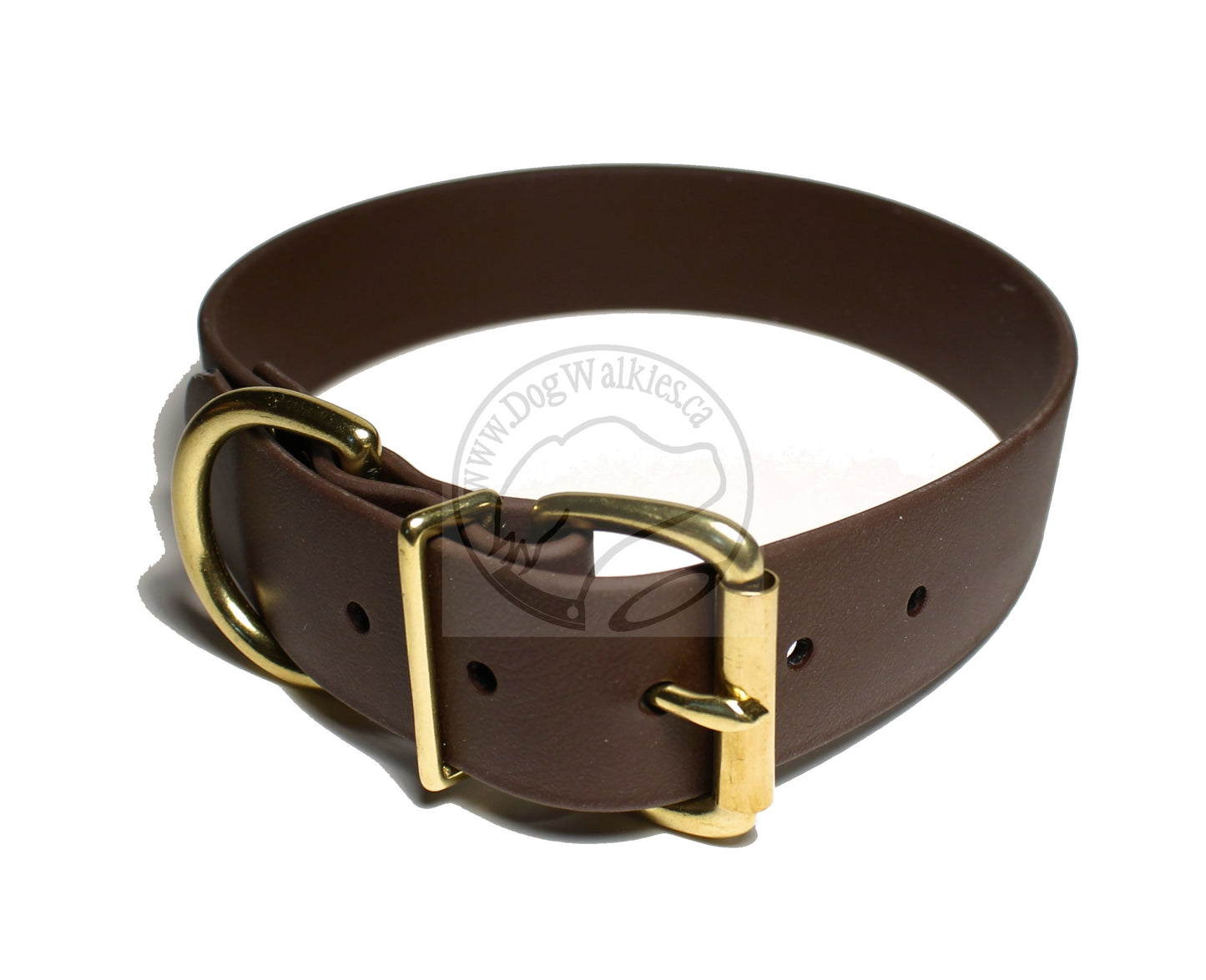 Dark Chocolate Brown Biothane Dog Collar - Extra Wide - 1.5 inch (38mm) wide