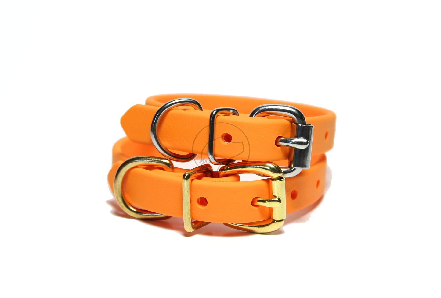 Bright Pumpkim Orange Biothane Dog Collar - 5/8"(16mm) wide